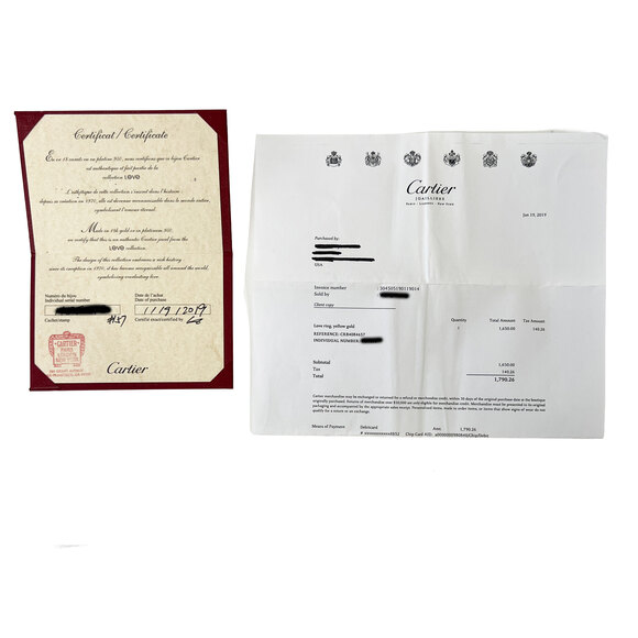 Cartier Yellow Gold Love Ring - Picture 5 of 5